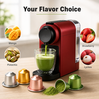 Capsules de matcha multicolores compatibles Nespresso, boîte personnalisée ISO, 10 unités, pour l'attraction des clients, HALAL
