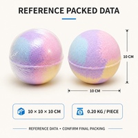 Bombe de bain arc-en-ciel avec figurines surprise en boîte mystère, cadeau pour enfants et adultes, bombes effervescentes personnalisables OEM/ODM avec jouets à l'intérieur