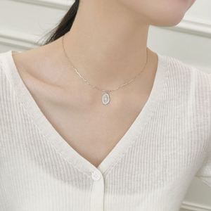 Dylam Charm Dainty Jewelry S925 Silver Christmas Xmas Gifts <b>Chain</b> 5A Zirconia Octagram Tag Pendant Necklaces for Gifts - Product Image 3