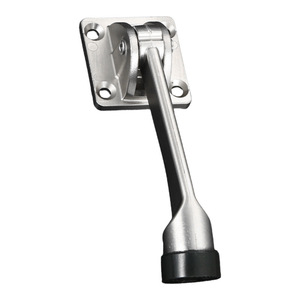 Butée de porte carrée mobile sans perçage en alliage de zinc, fixation murale rétractable anti-collision pour portes de chambre et de salle de bain - Product Image 1