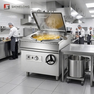 Marmite de braisage industrielle pour cuisine centralisée, en acier inoxydable, 80 litres, inclinable, grande capacité, Bratt 135 Conception inclinable libre - Product Image 1