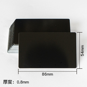 Tarjeta de Visita Metálica Ultrafina de 0.8mm con Logotipo Personalizado, Tarjeta Metálica Negra, Mini Tarjeta de Visita, Grabado Láser, Tarjeta de Membresía, Tarjeta de Regalo - Product Image 2