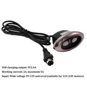 مفتاح يدوي تحكم دائري للتحكم في الأثاث 2 ملحقات أريكة Usb مفتاح أجزاء لأريكة كرسي كهربائي أريكة - Product Image 2