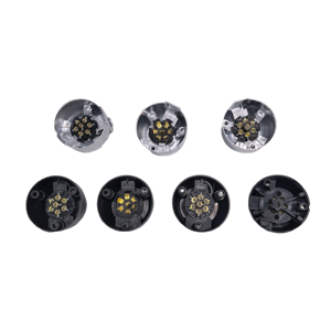 Boîtier de <span class=keywords><strong>prise</strong></span> de <span class=keywords><strong>remorque</strong></span> robuste <span class=keywords><strong>12V</strong></span> de style européen à <span class=keywords><strong>7</strong></span> <span class=keywords><strong>broches</strong></span> rondes, connecteur en aluminium/PVC pour camions, caravanes, camping-cars et bateaux - Product Image 3