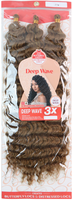 Cheveux synthétiques pour tresses au crochet Ocean Wave 3X Deep Wave 300g - Cheveux ondulés et bouclés pour tresses bohèmes - Fibre haute température