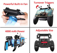 Nouvelle manette de jeu ergonomique avec volant de direction, ventilateur de refroidissement et batterie externe pour mobile/Android/iOS - Compatible Call of Duty