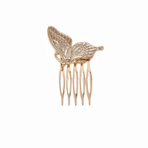 Venta al por mayor Retro Horquilla de pelo de las mujeres de la moda de oro antiguo Horquilla de Metal Mariposa Abejas Perla Peines de novia - Product Image 6