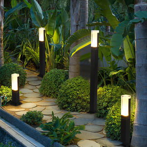 Borne lumineuse LED extérieure étanche IP65 en aluminium, style moderne, COB LED, 10W, pour jardin, allée et pelouse - Product Image 1