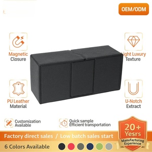 Boîte de rangement pour cartes FX Custom Logo Easy Clean Black Spiderman Pattern PU pour collection et protection de cartes - Product Image 3