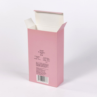 Boîte en carton personnalisée, minimaliste, couleur unie, avec fond auto-verrouillant, pour toner facial et produits de soin de la peau