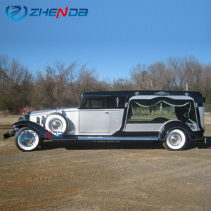 Transporte especial Vehículo funerario de 4 ruedas Carro de ataúd de coche fúnebre clásico eléctrico elegante con techo y ventanas laterales - Product Image 4