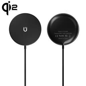 Latest Qi2 Certified 15W Fast Charging Magnetic Wireless Charger High Quality Zinc Alloy Real 15W Magnetic Charger for iPhone