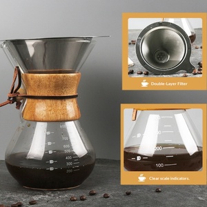 ชุดเครื่อง<span class=keywords><strong>ชง</strong></span><span class=keywords><strong>กาแฟ</strong></span><span class=keywords><strong>แบบ</strong></span>กรอง พร้อมกรองสแตนเลส โถแก้ว และปลอกไม้ สำหรับ<span class=keywords><strong>ชง</strong></span><span class=keywords><strong>กาแฟ</strong></span>ที่บ้าน ขายส่งจากโรงงาน - Product Image 5