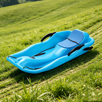 Vente en gros de luge en plastique épaissi avec coussin de siège ergonomique antidérapant pour enfants et adultes, idéale pour les sports d'hiver sur la montagne, la herbe et le sable