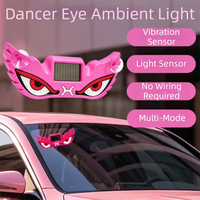 EURS Nouvelle Lampe Ambiante Solaire LED Automatique Multi-Modes à Capteur de Vibration Rose Bleu Rouge Sans Fil 12V