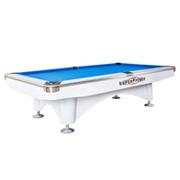 Table de billard de conception américaine moderne à succès, taille personnalisée avec pieds en bois massif et coussins en marbre caoutchouté à vendre