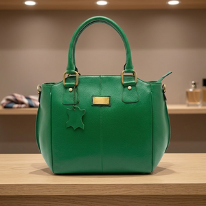 Bolso de Mano para Mujer, de Piel de Vacuno Genuina, Capacidad de 1-1.9L, Impermeable, Portátil, a la Moda, BS INTERNATIONAL NA278, con Dos Correas - Product Image 2