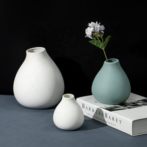 Vasi in Ceramica Semplici Personalizzati YBH, Decorazioni Ecologiche <span class=keywords><strong>per</strong></span> Matrimoni, Vasi da Tavolo Moderni in Porcellana con Smalto Opaco - Product Image 5