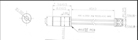Module laser rouge 650 nm 1 mW avec carte de circuit imprimé et câble connecteur 2 broches pour capteur de niveau, télémètre, éclairage de scène