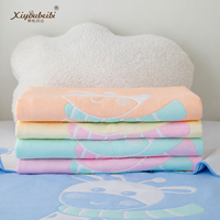 Couette rembourrée en coton et bambou pour bébé, 43,3x43,3 pouces, 6 couches, couverture de literie chaude pour chambre d'enfant
