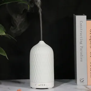 White Ceramic Atomizing 100ml Timing Humidifier Home 7 Colors Essential Oil Diffuser