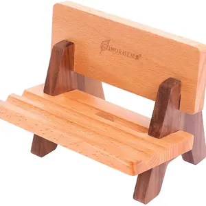 2023 buatan tangan baru kursi Beech Mini ornamen Desktop dudukan telepon kayu kerajinan rumah