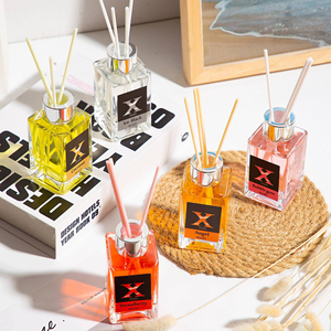 Luxurious Modern Square Glass Liquid Bottle Reed <b>Diffuser</b> <b>Essential</b> <b>Oil</b> Car Fragrance Environment Long-Lasting Fiber Rod Gift - Product Image 3