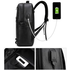 Ubrandpromo Venta Directa al por Mayor, Mochila de Cuero PU para Hombre, de Gran Capacidad y Alta Calidad, para Estudiantes Escolares y Universitarios - Product Image 3