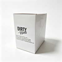 Boîte en carton ondulé ivoire, boîte cadeau minimaliste, impression personnalisée pour l'emballage de petits produits, vente au détail, cadeau, vente en gros