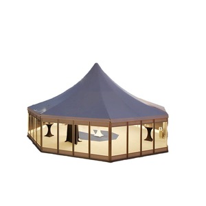 Carpa Hexagonal de 10 Metros y 78 Metros Cuadrados de Tela Oxford Impermeable para Exposiciones y Ferias Comerciales - Product Image 1