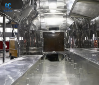 Remorque alimentaire commerciale en aluminium de 5 m, style rétro, cuisine mobile, double essieu tandem, restauration extérieure