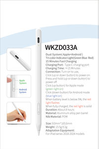 Stylet universel WENKU double ISO Android en aluminium et plastique avec rejet de paume, affichage LED de puissance, charge rapide 14 - Product Image 6