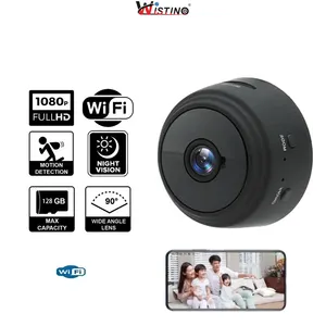 Wistino 미니 카메라 hd 1080 라카딩 비디오 메모리 450mAh 자기 미니 와이파이 모듈 카메라