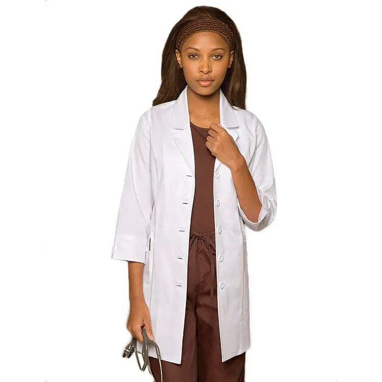 Blouse blanche d'hôpital personnalisée uniformes de médecin blouse de laboratoire de travail médical