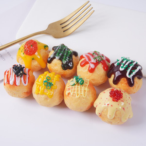 Modelo Realista de Takoyaki, Divertido Llavero Japonés de Takoyaki con Simulación de Mariscos, Adorno para Bolsos - Product Image 4