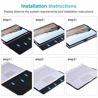Housse de protection pour ordinateur portable avec support pour Microsoft Surface Book 1 2 3 13,5 pouces