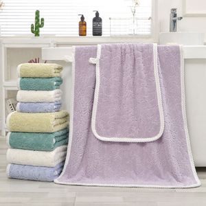 Serviette de bain jetable en polaire corail tissée antimicrobienne – Serviette de visage absorbante à séchage rapide en microfibre ultra-fine – Vente en gros - Product Image 1