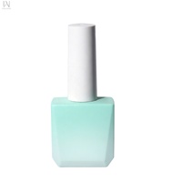 2026 Fantastique Flacon en verre vide 10ml 12ml pour vernis à ongles et gel UV, avec dégradé, logo personnalisé OEM, avec bouchons et pinceaux