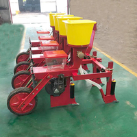 Machine agricole montée sur tracteur 4 rangées planteur de précision maïs et haricots avec semoir d'engrais pour l'agriculture de précision