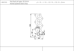 แผ่นเหล็กชุบนิกเกิล 26650 32650 สำหรับหน้าสัมผัสแบตเตอรี่แบบไม่เรียงเส้น 1/2/3/4/5 ชั้น ขนาด 0.12 มม. 0.15 มม. 0.2 มม. ราคาดีที่สุด - Product Image 3