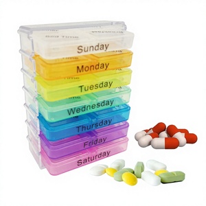 JUXINDA Bright Flower 03419 YH-288 Organizador de Pastillas Semanal de Plástico con 28 Compartimentos, Precio Económico - Product Image 2