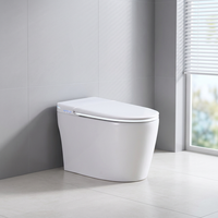 Articles sanitaires, nouvelle conception, certifiés CE, toilettes intelligentes en acier inoxydable avec télécommande, siège chauffant, design minimaliste moderne