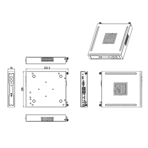 Mini PC Directo de Fábrica Intel 11ª Gen <span class=keywords><strong>I3</strong></span>-<span class=keywords><strong>115G4</strong></span> 2*LAN 2*DDR4 Máximo 64G 4*USB3.0 1*M.2 Servidor Industrial Sin Ventilador W950 en Stock - Product Image 3