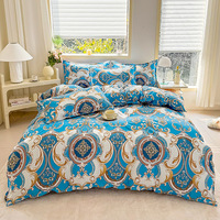 Parure de lit personnalisable de luxe style français rose, écologique, en fibres ultra-fines imprimées – Vente en gros usine