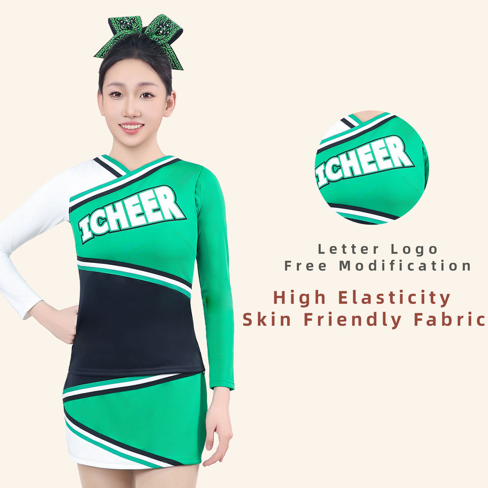 Sideline Cheerleading Uniforms for School Squads With Custom Color ...