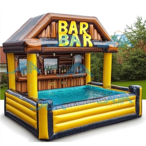 <span class=keywords><strong>Coolest</strong></span> Đen Inflatable hồ bơi thanh Float Inflatable quán rượu Nhà lều thổi lên hồ bơi thanh - Product Image 3