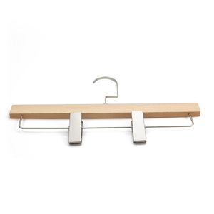 Nhà Máy Cung Cấp Bán Buôn Quần Móc Chất Lượng Cao Quần Móc Treo Bằng Gỗ Với Clip Linh Hoạt - Product Image 5