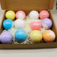 Ensemble de bombes de bain en gros, bombes effervescentes, sel de mer, huile de pépins de raisin, bombe de bain relaxante de luxe, bombe de bain moussante, sel de bain boule