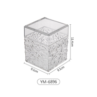 Lampe cube en cristal à ondulations d'eau rotatives RVB, projecteur d'aurore pour la décoration moderne de la maison