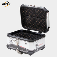Boîte arrière de moto en alliage d'aluminium 36L personnalisée OEM ODM en gros, couleur et logo sur mesure pour les propriétaires de marques de motos en marque blanche